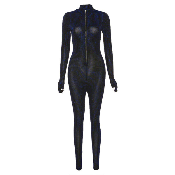 Jumpsuit Transparente de Cintura Alta