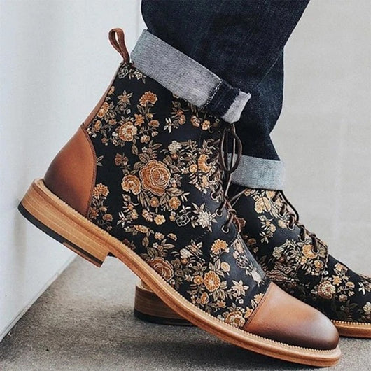 Botas Martin Estilo Británico Retro - Botines Planos Clásicos para Hombre - Image 3