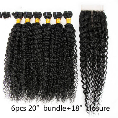 Set de 7 Piezas de Cabello Humano Rizado - Extensiones Cortina Rizos Naturales - Image 11