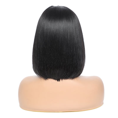 Peluca Bob Liso con Cinta Frontal en Cabello Humano - Image 4