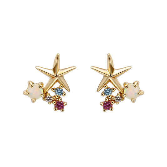 Aretes de Estrella de Mar La Sirenita