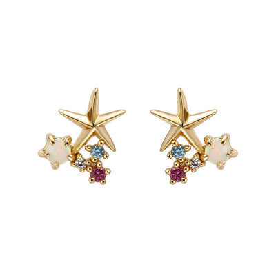 Aretes de Estrella de Mar La Sirenita