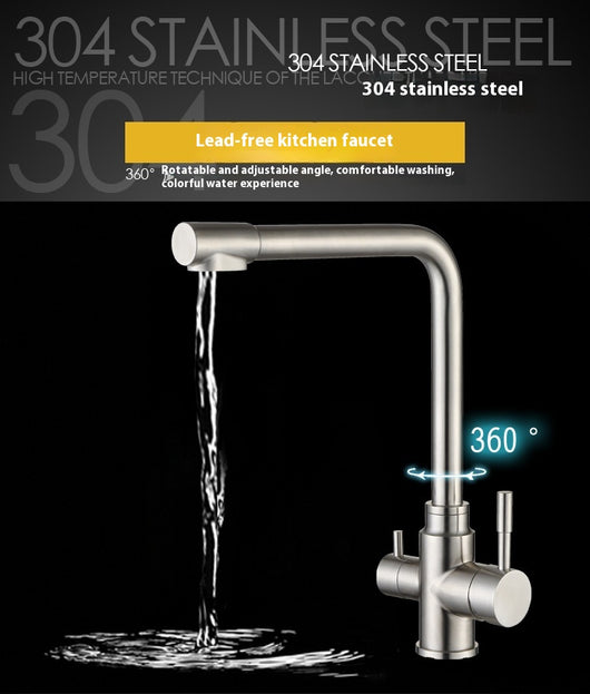 Grifo Purificador de Agua 3 en 1 Acero Inoxidable - Image 7