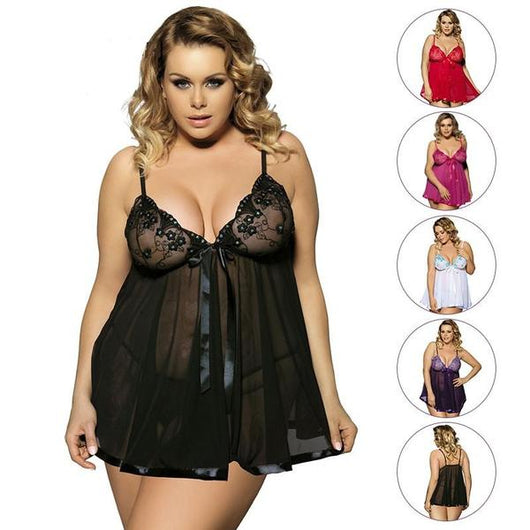 Camisón Sensual Talla Grande 6XL - Pijama Elegante para Dormir