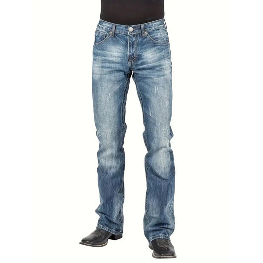 Jeans Rectos de Estilo Urbano para Hombre