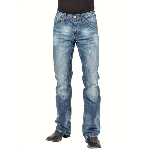 Jeans Rectos de Estilo Urbano para Hombre
