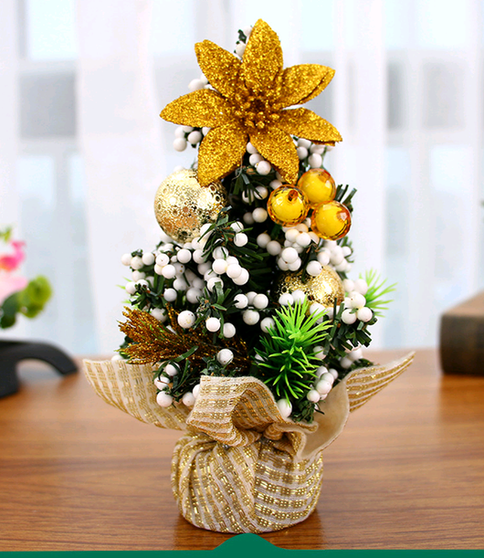 Árbol de Navidad Miniatura 20cm - Decoración Navideña de Escritorio - Image 8