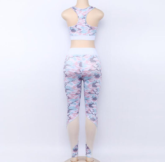 Conjunto Deportivo Camuflaje 2 Piezas: Sujetador Deportivo Mesh y Leggings Fitness - Image 12