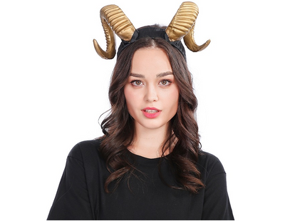 Diadema de Cuernos Grandes para Fiestas y Disfraces