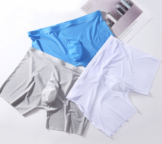 Calzoncillos sin marca de seda helada para hombre - Image 3