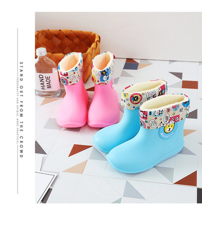 Botas de Lluvia Infantiles Cortas Antideslizantes Impermeables - Image 25