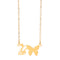 Butterfly pendant letter necklace B