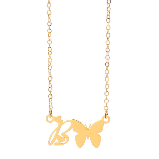 Collar Colgante Mariposa con Inicial Personalizada - Image 2