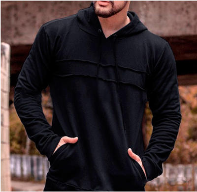Sudadera con Capucha de Manga Larga y Ribetes en Contraste - Image 10