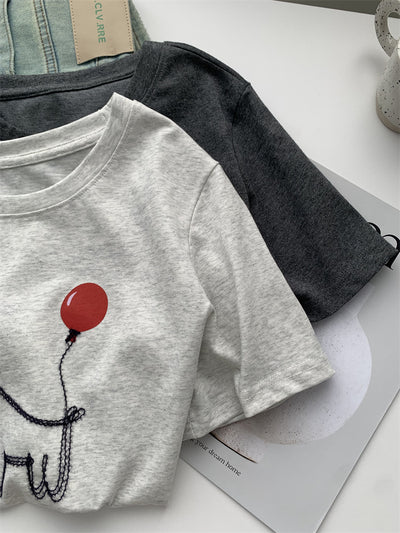 Camiseta Holgada para Mujer con Estampa de Cachorro Globo - Image 13
