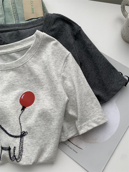 Camiseta Holgada para Mujer con Estampa de Cachorro Globo - Image 13
