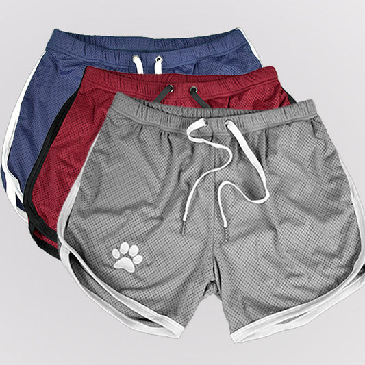 Pantalones cortos deportivos de malla transpirable de secado rápido
