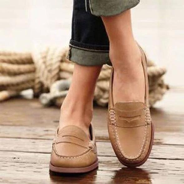 Mocasines Clásicos de Estilo Europeo y Americano