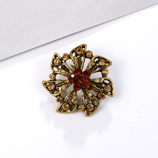 Broche de Aleación con Cristales de Fantasía Pequeño - Image 54