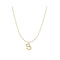 S925 sterling Plateado vintage 26 letter necklace S
