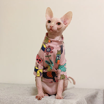 Ropa Casual Elegante para Gatos sin Pelo