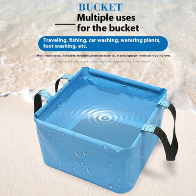 Cubo de Pesca Plegable Impermeable para Exteriores