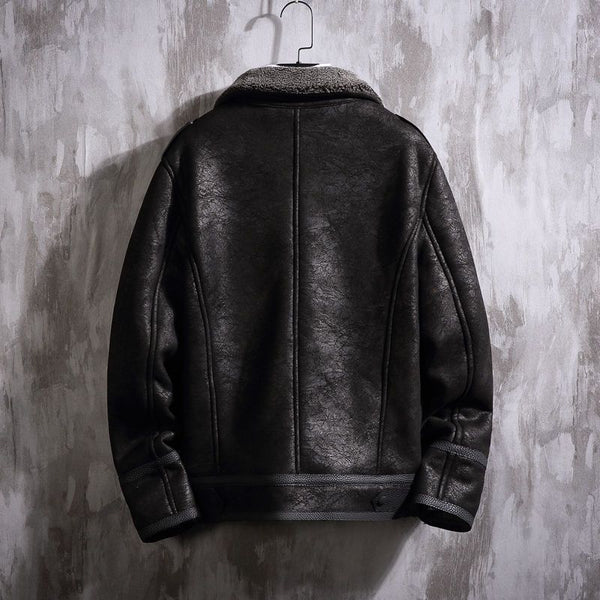 Abrigo de Piel de Cordero para Hombre - Estilo Premium
