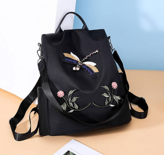 Mochila Oxford con Bordados Artesanales - Image 7