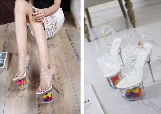 Sandalias Stiletto con Tiras Cruzadas para Mujer - Image 3