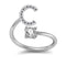 26 Letter English Rings Jewelry C Opening adjustable