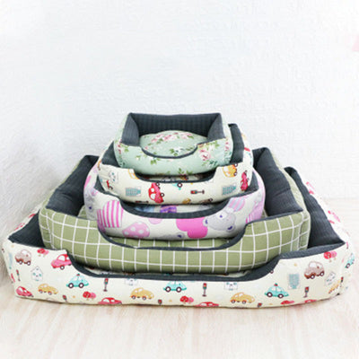 Cama Cuadrada Acogedora para Mascotas