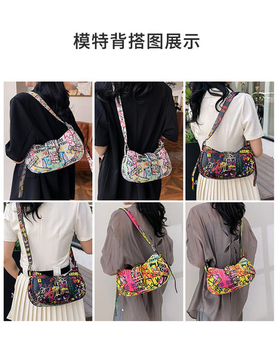 Bolsa de Hombro Messenger con Diseño de Letra de Moda - Image 23