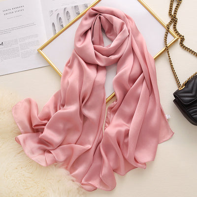 Pañuelo de Satén Liso Estilo Coreano para Mujer - Image 16