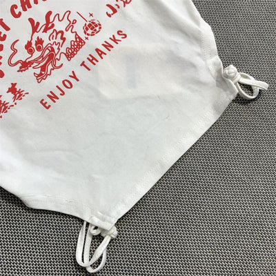 Playera Estampada Ajustada con Cintura Descubierta y Detalle de Jaula - Image 11