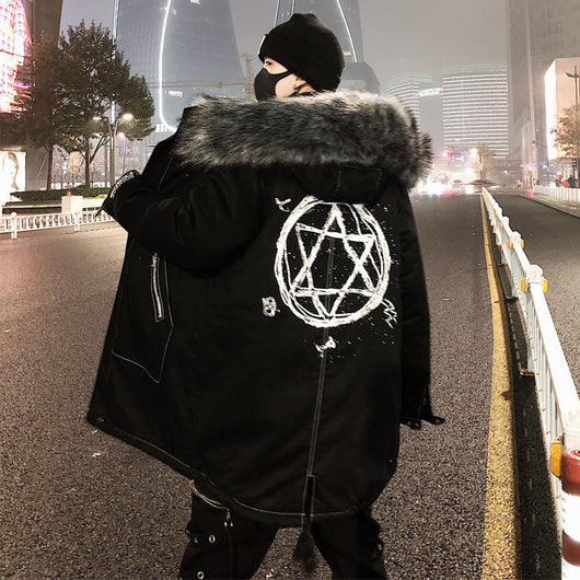 Abrigo de Algodón con Cuello de Piel para Hombre - Image 19