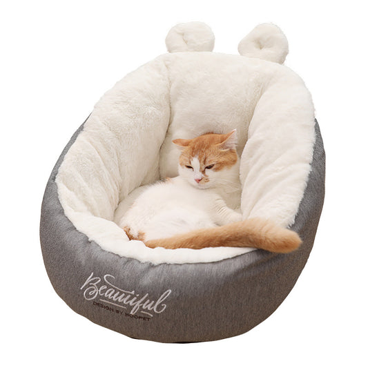 Casa para Gatos y Perros Pequeños - Diseño Creativo con Orejas