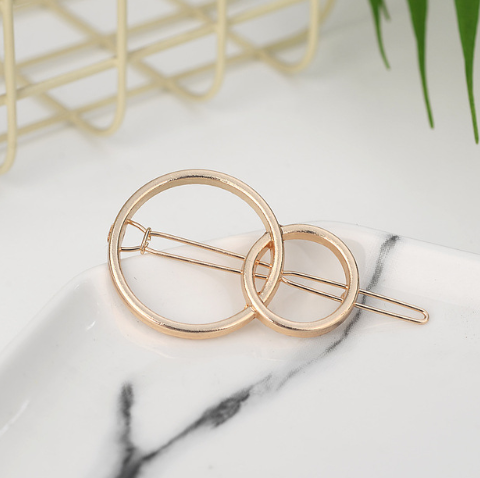 Pasador de Cabello Geométrico Estrella y Luna - Diseño Minimalista Europa América - Image 12