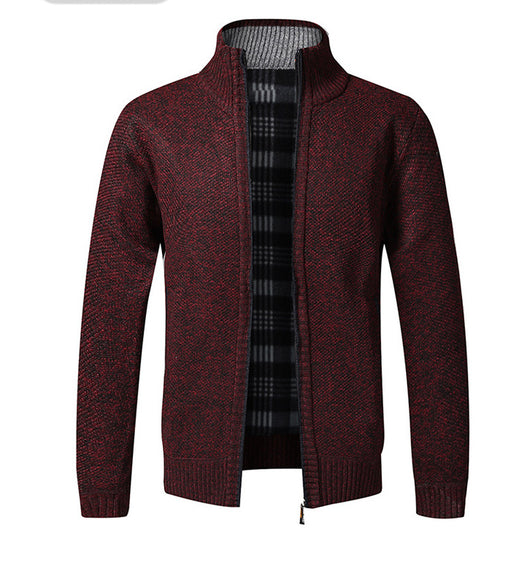 Cardigan Tejido Hombre Oversized con Forro Cálido - Image 8