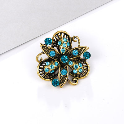 Broche de Aleación con Cristales de Fantasía Pequeño - Image 50