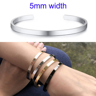 Pulsera C de 4MM para Mujer con Grabado Personalizado - Image 32