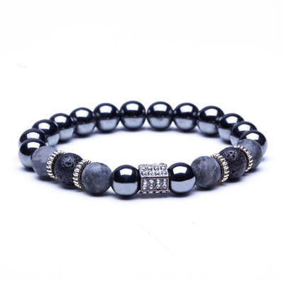 Pulsera de Cobre con Incrustación de Micro Corona y Circonita Blanca Natural - Image 13