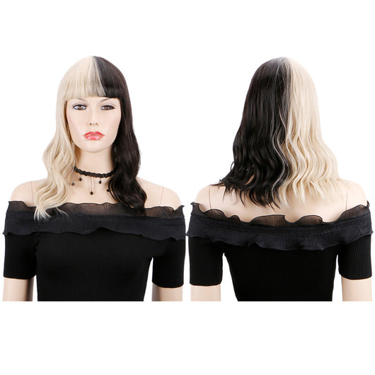 Extensiones de Cabello Liso y Ondulado en Blanco y Negro - Image 4
