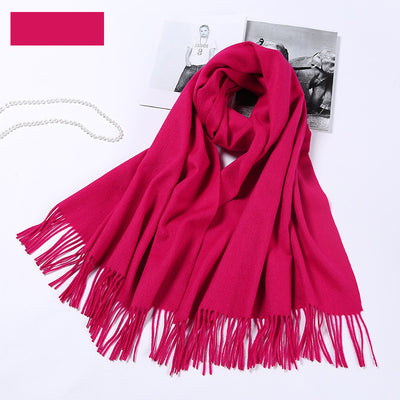 Bufanda de Lana Pura Gruesa para Invierno - Chal Elegante para Mujer - Image 15