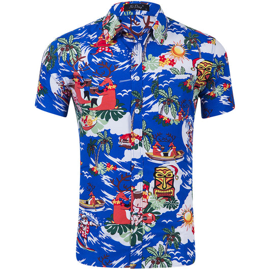 Camisa Casual Floral para Playa