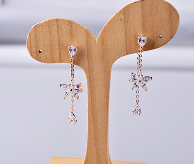 Aretes de Plata Esterlina 925 con Borla Floral - Image 5