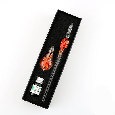 Set de Pluma Sumergible con Flor de Cristal Elegante - Image 12