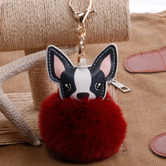 Llavero Pelota de Plumas PU para Mascotas - Accesorio Adorable - Image 27