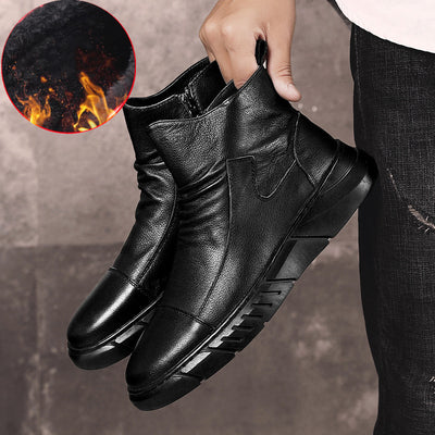 Botas Altas Impermeables Estilo Británico para Nieve Invierno - Image 4