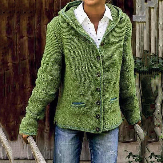 Cardigan Tejido con Capucha - Image 4