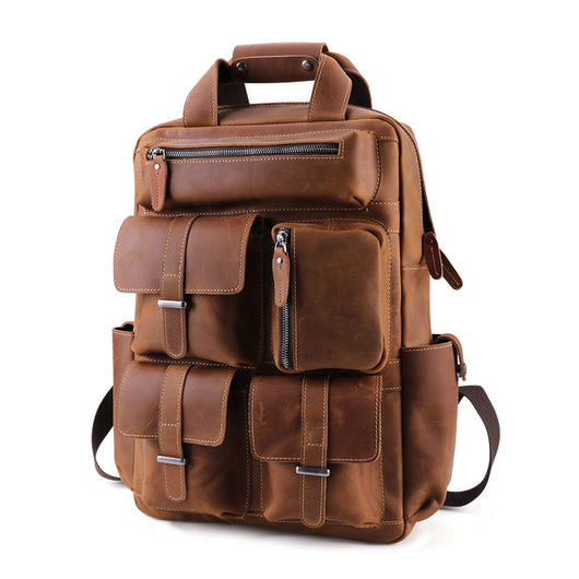 Bolsa de Cuero Crazy Horse Retro para Hombre - Image 12
